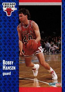 1991-92 Fleer Bobby Hansen #256 card image