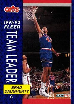1991-92 Fleer Brad Daugherty #376 card image