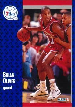 1991-92 Fleer Brian Oliver #157 card image