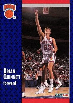 1991-92 Fleer Brian Quinnett #329 card image