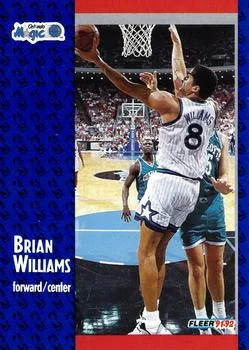 1991-92 Fleer Brian Williams #334 card image