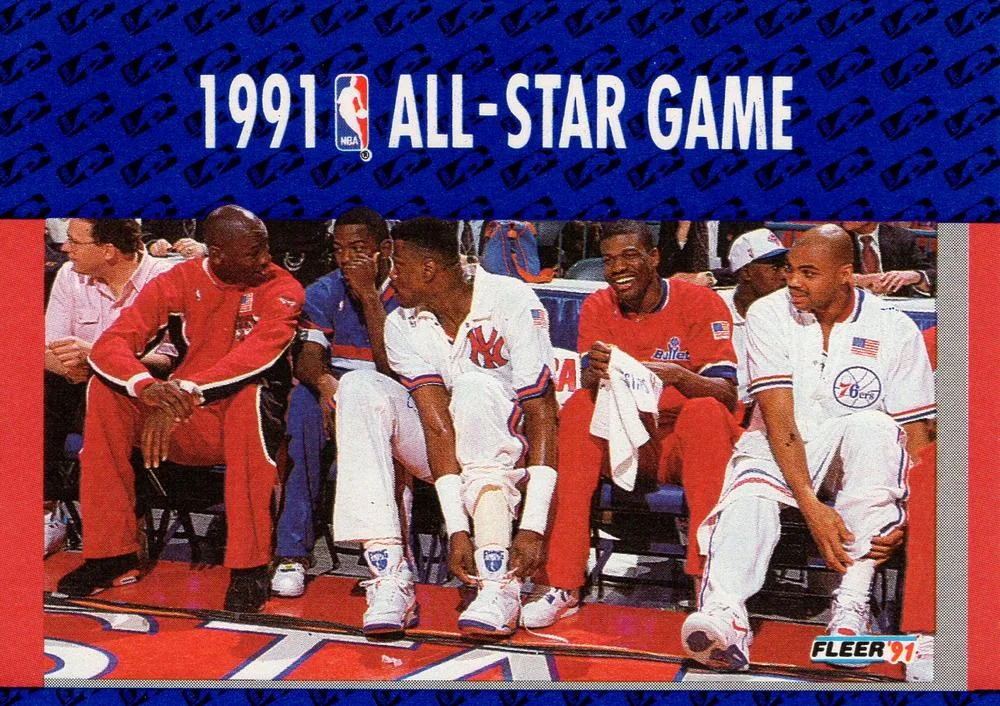 1991-92 Fleer Charles Barkley / Joe Dumars / Patrick Ewing / Michael Jordan / Bernard King #233 card image