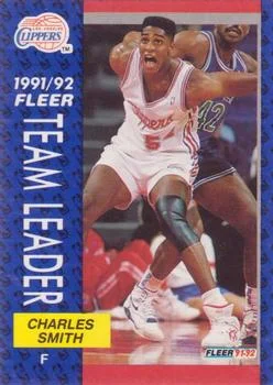 1991-92 Fleer Charles Smith #383 card image