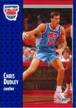 1991-92 Fleer Chris Dudley #131 card image