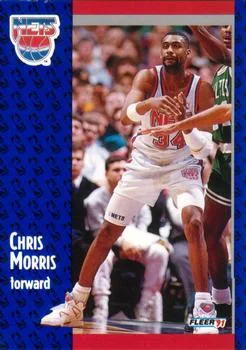 1991-92 Fleer Chris Morris #133 card image