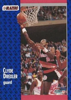 1991-92 Fleer Clyde Drexler #168 card image