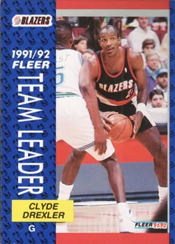1991-92 Fleer Clyde Drexler #393 card image