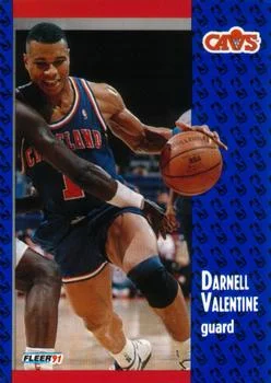 1991-92 Fleer Darnell Valentine #39 card image