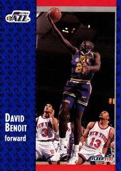 1991-92 Fleer David Benoit #362 card image