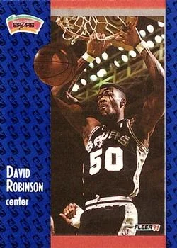 1991-92 Fleer David Robinson #187 card image