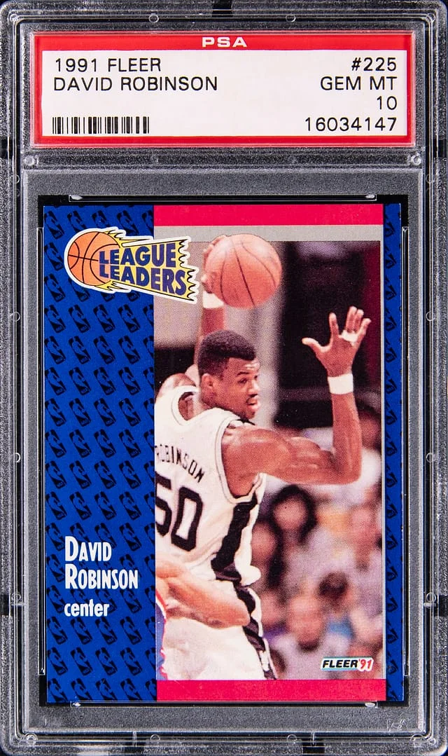 1991-92 Fleer David Robinson #225 card image