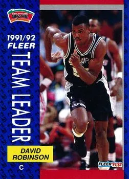 1991-92 Fleer David Robinson #395 card image