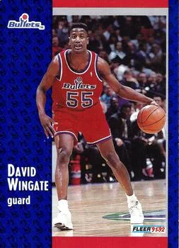 1991-92 Fleer David Wingate #371 card image