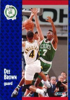 1991-92 Fleer Dee Brown #9 card image