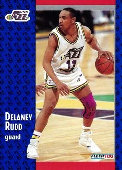 1991-92 Fleer Delaney Rudd #366 card image