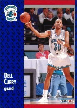 1991-92 Fleer Dell Curry #19 card image