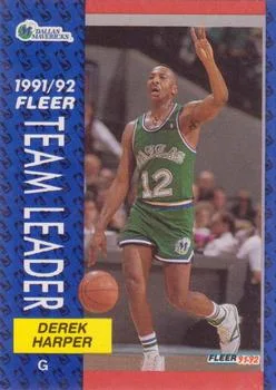 1991-92 Fleer Derek Harper #377 card image