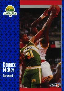 1991-92 Fleer Derrick McKey #193 card image