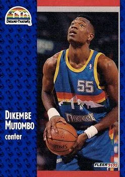 1991-92 Fleer Dikembe Mutombo #277b card image