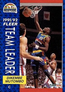 1991-92 Fleer Dikembe Mutombo #378 card image