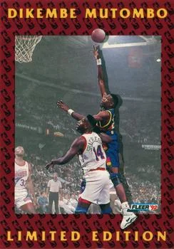 1991-92 Fleer Dikembe Mutombo [Dikembe Mutombo Limited Edition] Limited Edition #1 card image