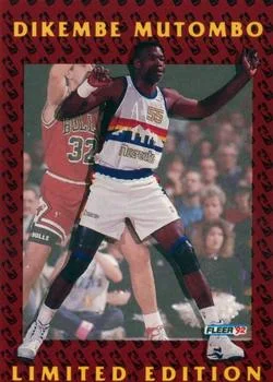 1991-92 Fleer Dikembe Mutombo [Dikembe Mutombo Limited Edition] Limited Edition #10 card image