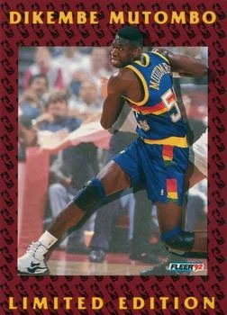 1991-92 Fleer Dikembe Mutombo [Dikembe Mutombo Limited Edition] Limited Edition #12 card image