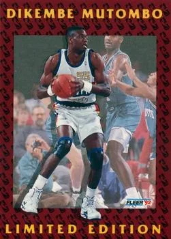 1991-92 Fleer Dikembe Mutombo [Dikembe Mutombo Limited Edition] Limited Edition #2 card image