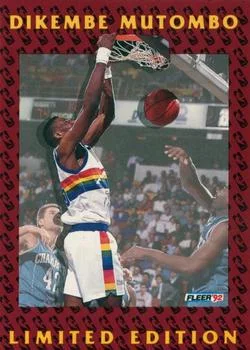 1991-92 Fleer Dikembe Mutombo [Dikembe Mutombo Limited Edition] Limited Edition #4 card image