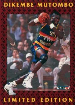 1991-92 Fleer Dikembe Mutombo [Dikembe Mutombo Limited Edition] Limited Edition #5 card image