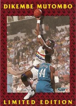 1991-92 Fleer Dikembe Mutombo [Dikembe Mutombo Limited Edition] Limited Edition #7 card image