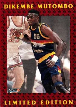 1991-92 Fleer Dikembe Mutombo [Dikembe Mutombo Limited Edition] Limited Edition #9 card image