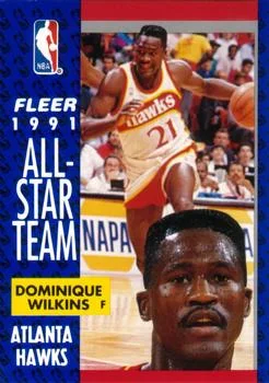 1991-92 Fleer Dominique Wilkins #212 card image