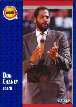 1991-92 Fleer Don Chaney CO #73 card image