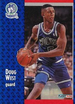 1991-92 Fleer Doug West #321 card image