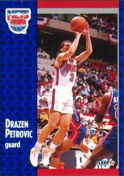 1991-92 Fleer Drazen Petrovic #134 card image