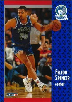 1991-92 Fleer Felton Spencer #127 card image