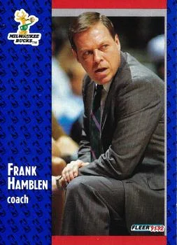 1991-92 Fleer Frank Hamblen CO #312 card image