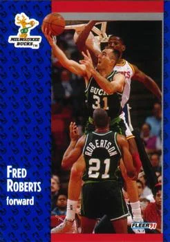 1991-92 Fleer Fred Roberts #117 card image