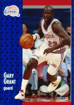 1991-92 Fleer Gary Grant #89 card image