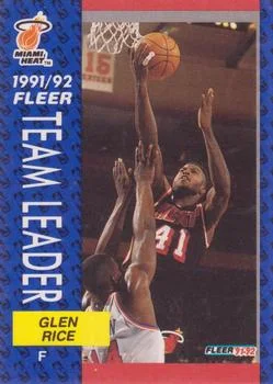 1991-92 Fleer Glen Rice #385 card image