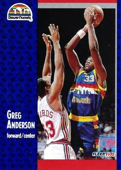 1991-92 Fleer Greg Anderson #272 card image