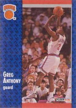 1991-92 Fleer Greg Anthony #325 card image