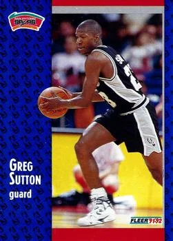1991-92 Fleer Greg Sutton #356 card image