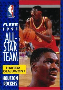 1991-92 Fleer Hakeem Olajuwon #214 card image