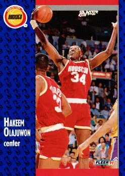 1991-92 Fleer Hakeem Olajuwon #77 card image