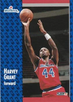 1991-92 Fleer Harvey Grant #207 card image