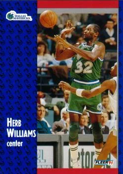 1991-92 Fleer Herb Williams #48 card image