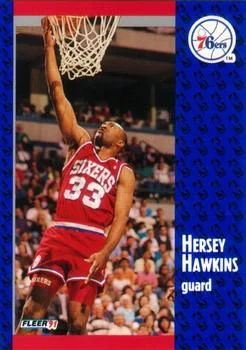 1991-92 Fleer Hersey Hawkins #154 card image