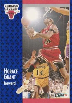 1991-92 Fleer Horace Grant #27 card image